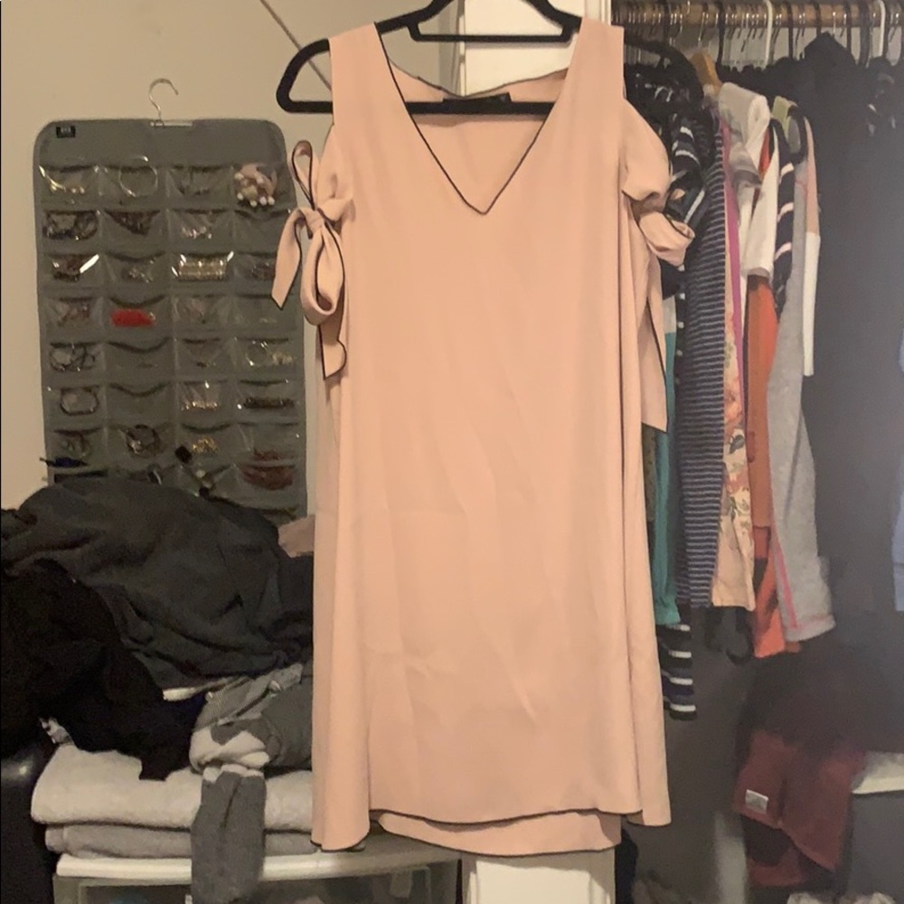 Zara pink tied dress